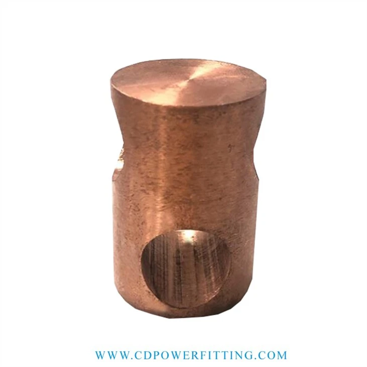 Abrazadera de varilla de la tierra de cobre .